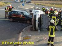 Verkehrsunfall auf der B8 bei Markt Einersheim