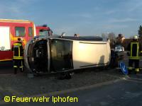 Verkehrsunfall auf der B8 bei Markt Einersheim