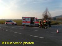 Verkehrsunfall auf der B8 bei Markt Einersheim