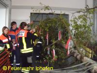 Nach der diebstahlsicheren Lagerung im Feuerwehrhaus ...