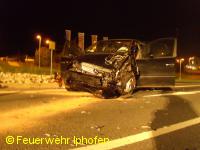 Verkehrsunfall B8 im Kreuzungsbereich