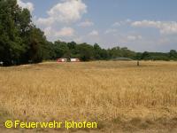 Getreideackerbrand bei Hoheim