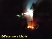Brand Gartenhütte