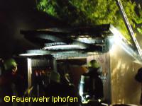 Brand Gartenhütte