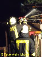 Brand Gartenhütte